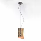 Selene Papiro modern pendant lamp in crystal Ø15 H 125cm Viadurini