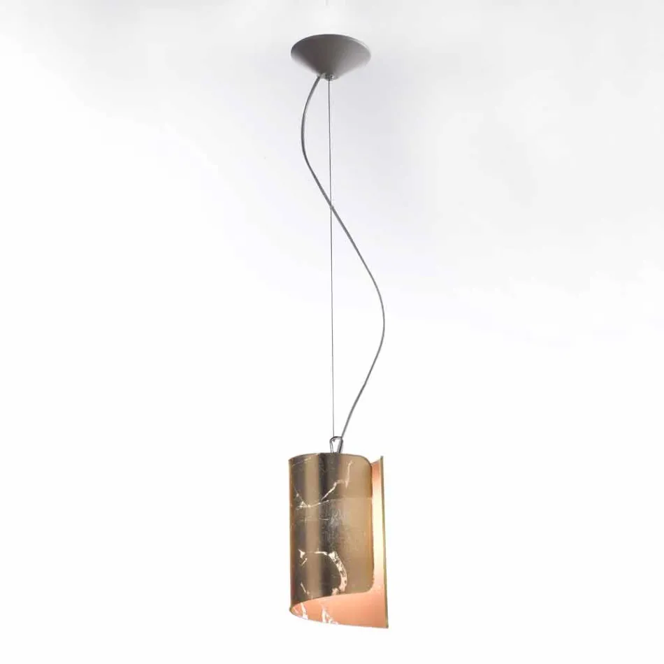 Selene Papiro modern pendant lamp in crystal Ø15 H 125cm Viadurini