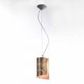 Selene Papiro modern pendant lamp made of crystal, Ø15 H 125 cm 