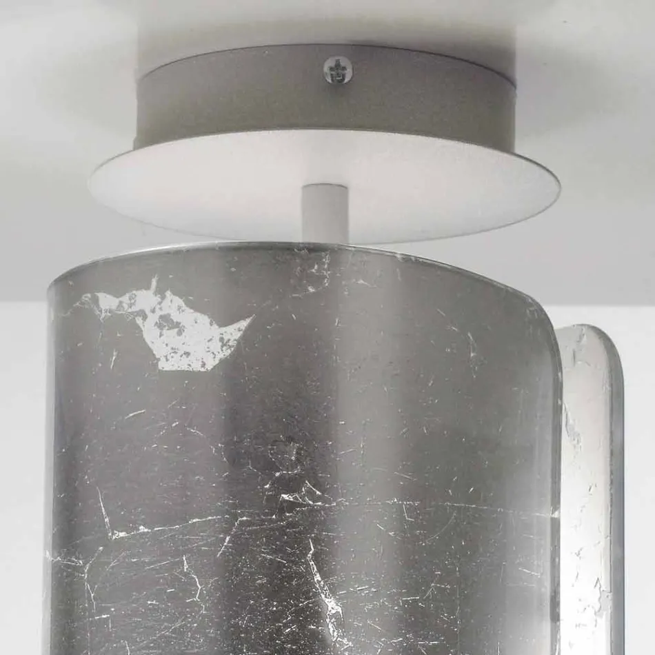 Selene Papiro ceiling lamp in crystal Ø15 H30cm, made in Italy Viadurini