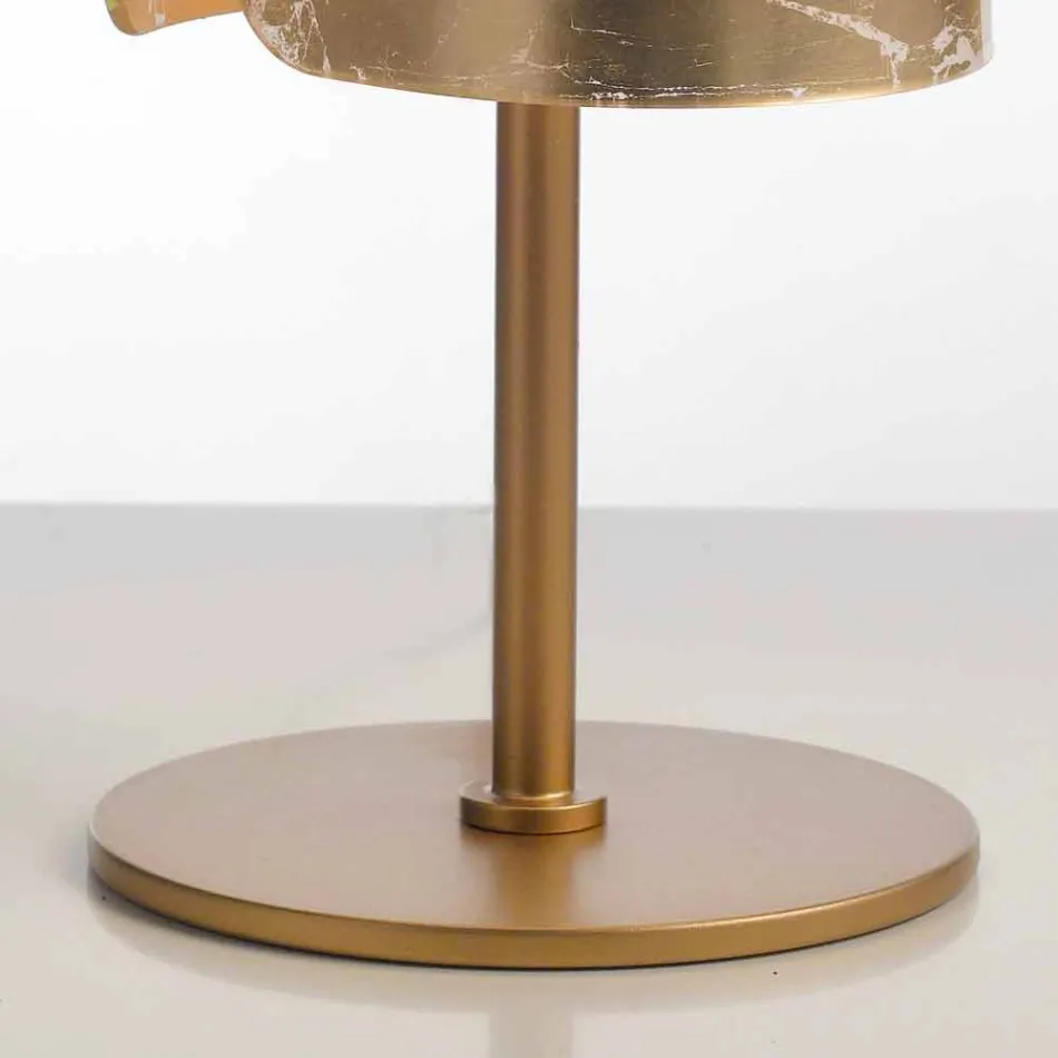 Selene Papiro design table lamp in crystal Ø15 H38cm Viadurini