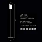 Selene Papiro design floor lamp in crystal Ø15 H 180cm Viadurini