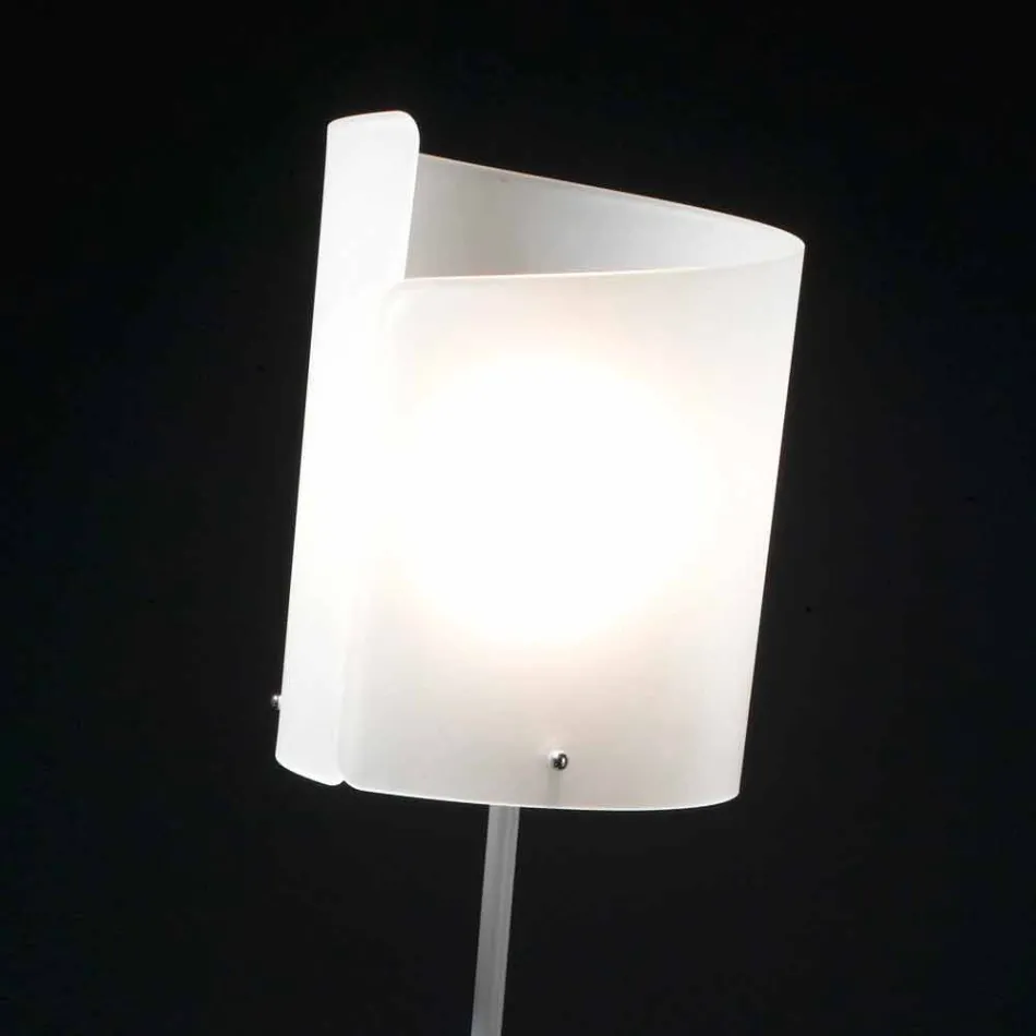 Selene Papiro design floor lamp in crystal Ø26 H185cm Viadurini