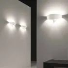 Selene Scudo applique in painted steel with a modern design Viadurini