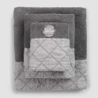 Service of face and guest towels and terry towel with luxury decoration - Hassim Viadurini