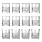 Low Tumbler Glasses Set in Decorated Eco Crystal 12 Pcs - Lively Viadurini