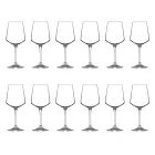 Red or White Eco Crystal Minimal Wine Glass Set 12 Pcs - Etera Viadurini