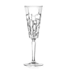 Luxury Eco Decorated Crystal Flute Goblet Set 12 Pieces - Catania Viadurini