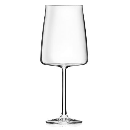 Italian Minimal Eco Crystal Goblet Set 12 Pieces - Primordio Viadurini
