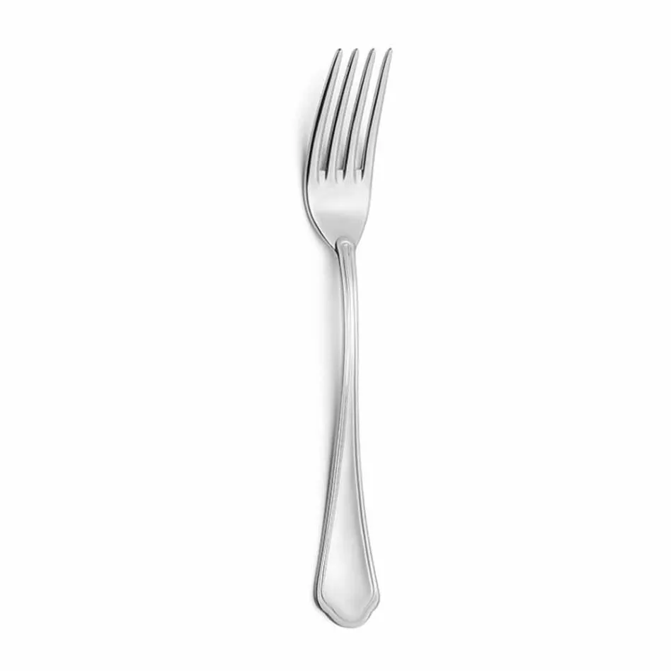 Complete Set of Luxury Design Stainless Steel Cutlery 24 Pieces - Boss Viadurini