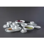 Modern Design White Porcelain Cups and Bowl Set 7 Pieces - Arctic Viadurini