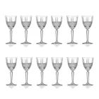 Ecological Crystal Wine or Water Goblet Service 12 Pcs - Lively Viadurini