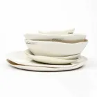 Luxury Design 24-Piece White Porcelain Dishes Service - Arciregale Viadurini