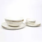 Luxury Design 24-Piece White Porcelain Dishes Service - Arciregale Viadurini