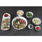 Modern Design Porcelain Aperitif Plates Set 8 Pieces - Galatino Viadurini