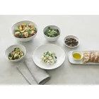 Modern Design Porcelain Aperitif Plates Set 8 Pieces - Galatino Viadurini