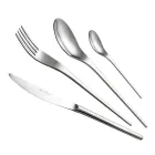 Oriental Slender Design Stainless Steel Cutlery Set 24 Pcs - Kimeno Viadurini