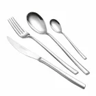 Complete Cutlery Set in Polished Stainless Steel Modern Design 24 Pieces - Sharpy Viadurini