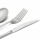 Cutlery Set in Sandblasted Stainless Steel 24 Pieces of Elegant Design - Ronfo Viadurini
