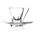 Cappuccino Cup Service in Italian Eco Crystal 12 Pieces - Amalgam