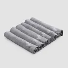Elegant Linen Napkin Service with Fold Edge, 6 Colored Pieces - Onestini Viadurini