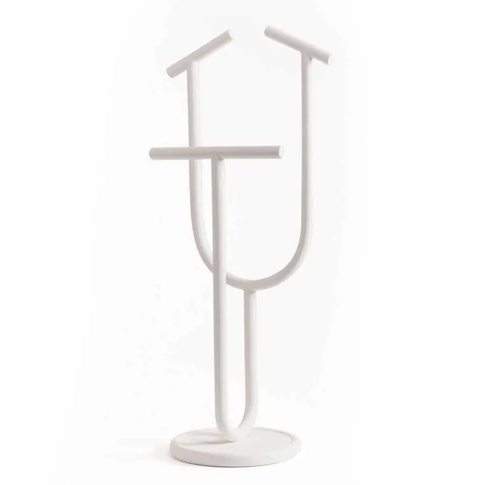Design Valet Stand in RAL Painted Steel Made in Italy - Arcano Viadurini
