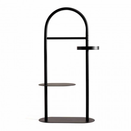 Modern valet stand in RAL painted steel of Made in Italy design - Mirello Viadurini