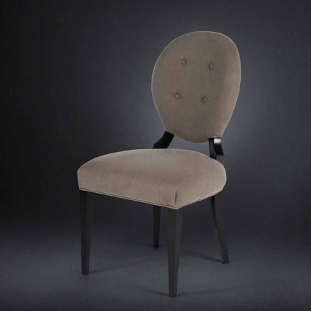 September 2 upholstered chairs with backrest worked BOUTONNE Sophia Viadurini