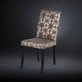 Set of two upholstered chairs Audrey, with black legs