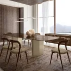 Set of 4 Elegant Solid Wood Dining Chairs, Made in Italy - Numa Viadurini