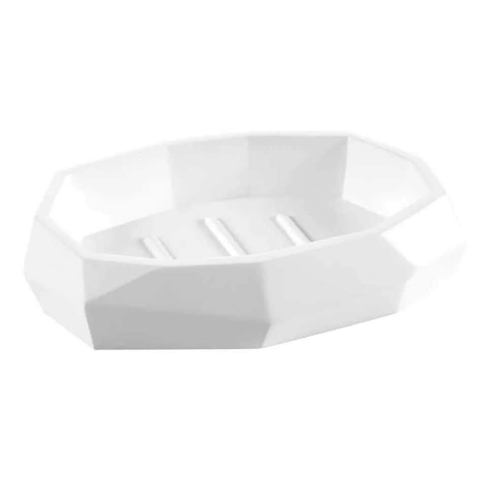 Design bathroom accessory set in Rivalba wood and resin Viadurini