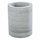 Modern bathroom accessories set in Montale grey stone Viadurini