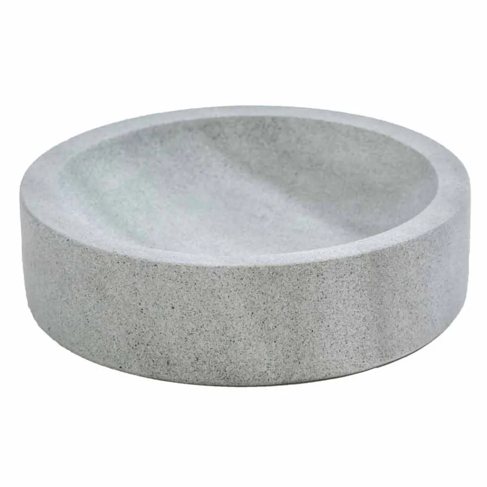 Modern bathroom accessories set in Montale grey stone Viadurini