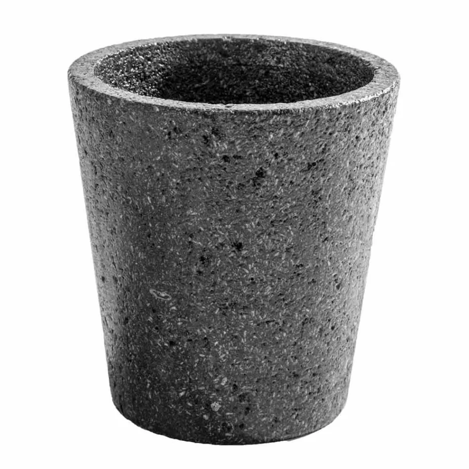 Modern bathroom accessories set in Montiano lava stone Viadurini