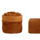 8 Piece Bathroom Set in Pure Cotton Terry Cloth All Garment Dyed - Smooth Viadurini