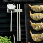 Set Consisting of Fruit Spoon, Chopsticks and Cutlery Rest - Osaka Viadurini