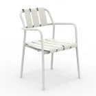 Set of 2 Garden Armchairs Made Entirely of Aluminium - Resplendent Viadurini