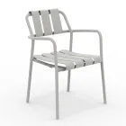 Set of 2 Garden Armchairs Made Entirely of Aluminium - Resplendent Viadurini