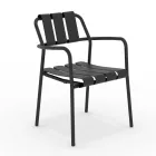 Set of 2 Garden Armchairs Made Entirely of Aluminium - Resplendent Viadurini
