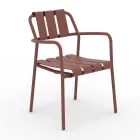 Set of 2 Garden Armchairs Made Entirely of Aluminium - Resplendent Viadurini