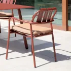 Set of 2 Garden Armchairs Made Entirely of Aluminium - Resplendent Viadurini