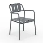 Set of 2 Garden Armchairs Made Entirely of Aluminium - Resplendent Viadurini