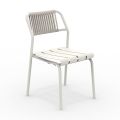 Set of 2 Aluminium Garden Chairs and Rope Back - Resplendent