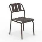 Set of 2 Garden Chairs Made Entirely of Aluminium - Resplendent Viadurini