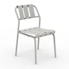 Set of 2 Garden Chairs Made Entirely of Aluminium - Resplendent Viadurini