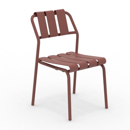 Set of 2 Garden Chairs Made Entirely of Aluminium - Resplendent Viadurini