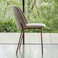 Set of 2 Lounge Chairs in Fabric and Metal Made in Italy - Ivy
