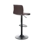 Set of 2 Bar Stools in Synthetic Leather and Steel - Potassium Viadurini