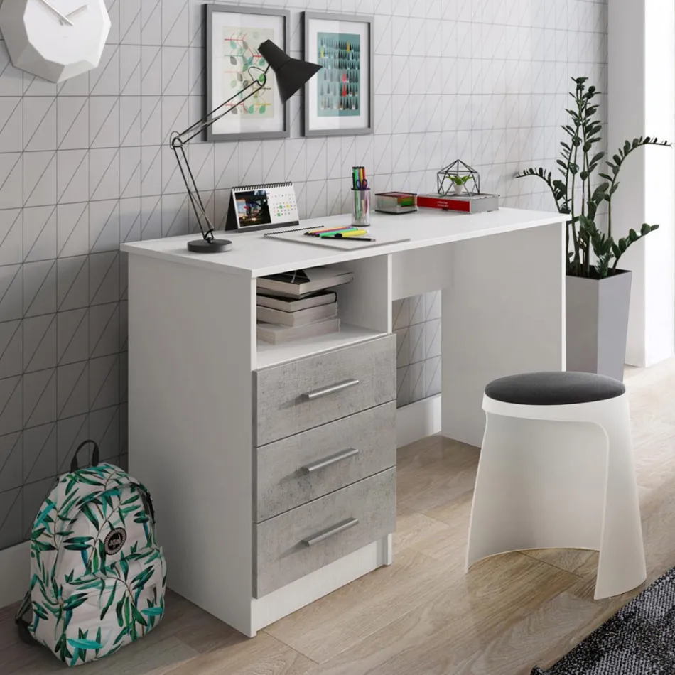 Set of 2 Polypropylene Stools and Fabric Seat - Anchovy Viadurini