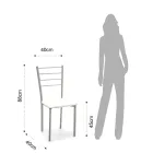 Set of 4 Chairs with Grey Painted Metal Structure - Galletto Viadurini